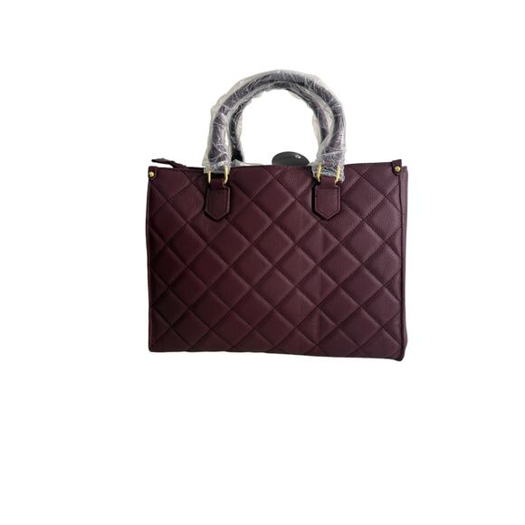 NWT Joy Mangano First class luxury leather quilted handbag wallet - Picture 9 of 11